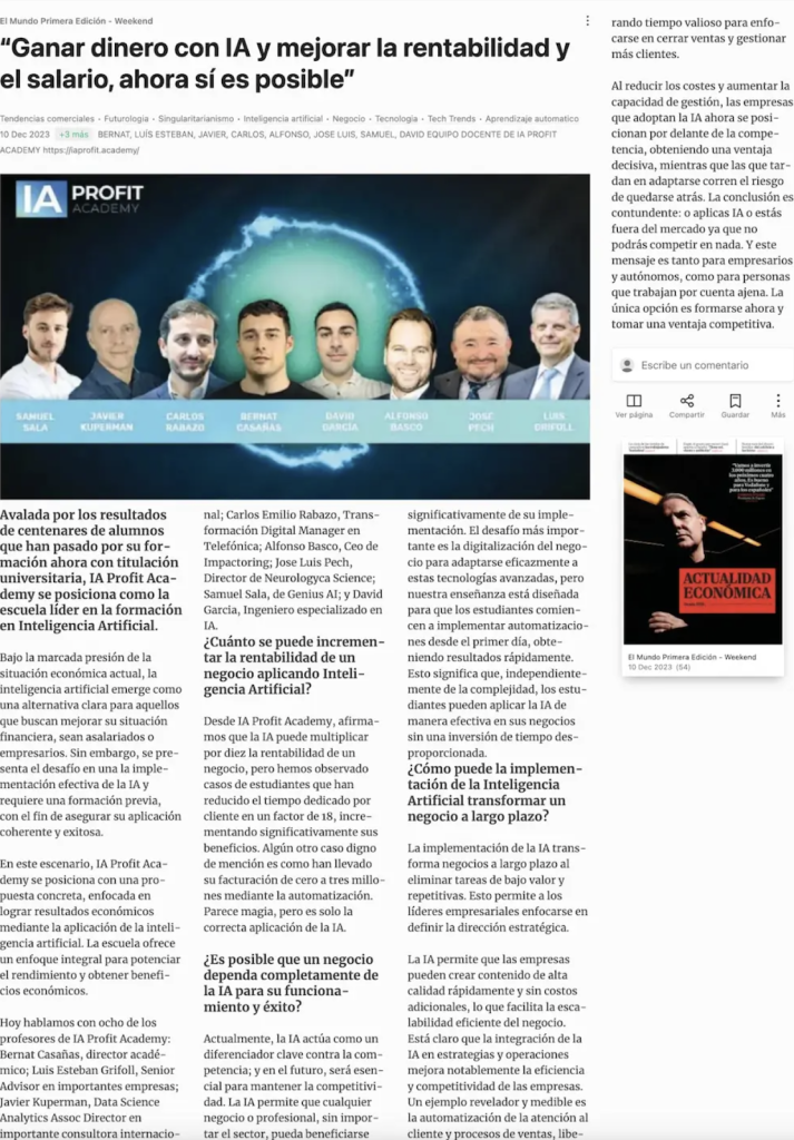 Entrevistas a IA Profit Academy